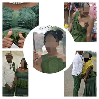 2 Tailor made dresses (adult+child) and an adult's top