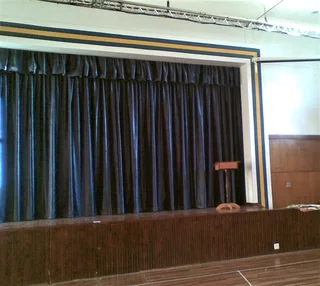 School stage and hall curtains