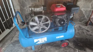 Compressor - Petrol Air - Belt Drive - 100L - 4.8kW - 4 Stroke - 6.5HP - MCFRC210