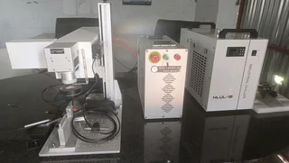 NEW 10W UV Laser Marking Machine with an industrial chiller