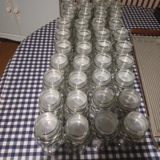 Clean Empty Douwe Egberts Glass Jars
