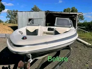 Boat detailing and buffing