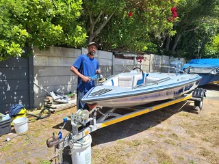 Boat cleaning and waxing