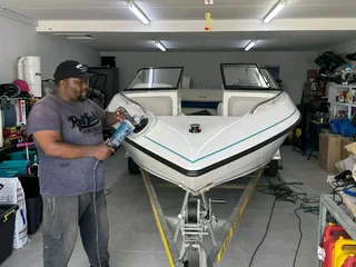 Boat cleaning and polishing