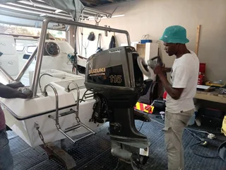 Boat buffing and polishing
