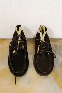 Suede Moccasin Boots