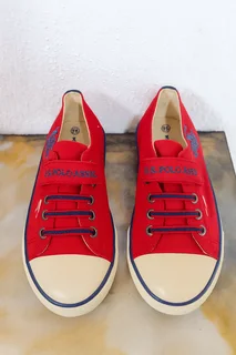 U.S. Polo Assn. Kids’ Red Canvas Sneakers