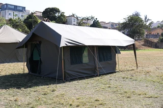 Safari Lodge Tents made of Rip-Stop Canvas . . .