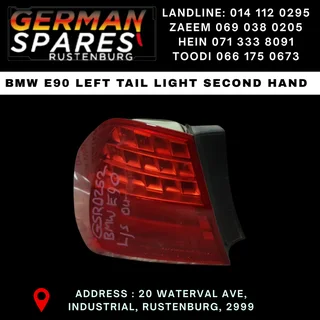 BMW E90 Left Tail Light – Second Hand