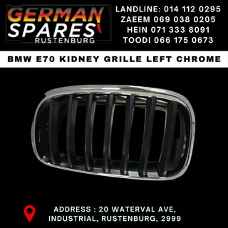 BMW E70 Left Front Chrome Kidney Grille