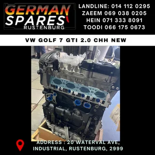 VW Golf 7 2.0 CHH Engine – Brand New