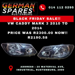 AUDI A4 B8 Non-Xenon & VW Caddy Mk3 (2010–2014) Headlights