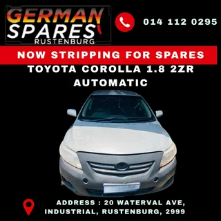 TOYOTA COROLLA 1.8 2ZR AUTOMATIC – NOW STRIPPING FOR SPARES