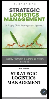 Strategic Logistics Management 3rd edition