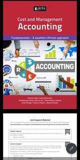 Cost and Management Accounting: Fundamentals - A Southern African Approach