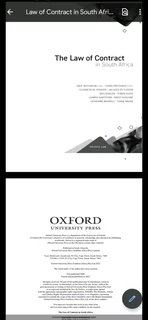 Law of Contract in South Africa 4th edition