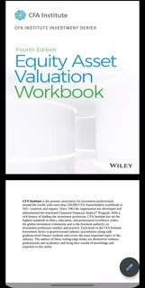 Equity Asset Valuation and Workbook 4th edition