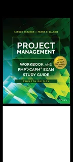 Project Management Workbook and PMP/CAPM Exam Study Guide