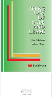 Kerr's Law of Sale and Lease 4th edition