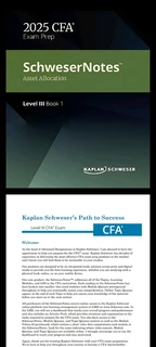 2025 CFA Schweser Level 3 Study Package