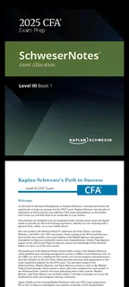 CFA 2025 Level 3 Schweser Study Package