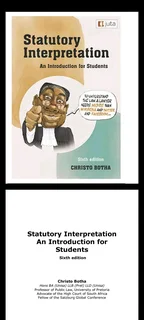 Statutory Interpretation 6th edition