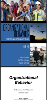 Organizational Behavior: An Evidence-Based Approach 14th edition