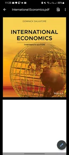 International Economics 13th edition by Dominick Salvatore