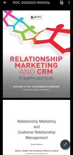 Relationship Marketing and CRM 4th edition