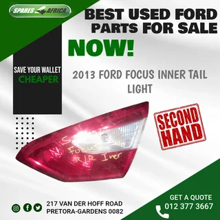 2013 Ford Focus Inner Tail Light
