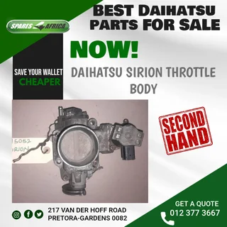 Daihatsu Sirion Throttle Body For Sale