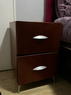 Headboard, and two side cabinets