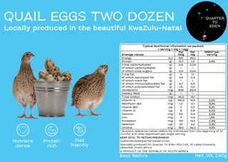 Table Quail Eggs Two Dozen