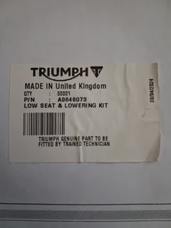 Low Seat for Triumph Street Triple 765RS