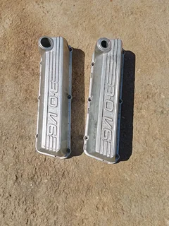 Ford V6 aluminium tapped covers set