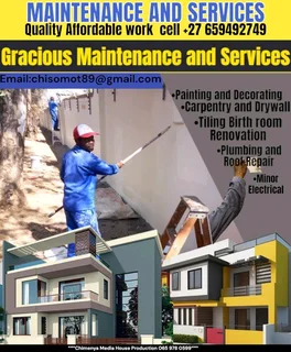 MAINTENANCE AND SERVICES, QUALITY AFFORDABLE WORK CELL ±27659492749, GRACIOUS MAINTENANCE AND SERVIC