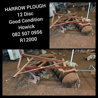 Harrow plough 12 disc