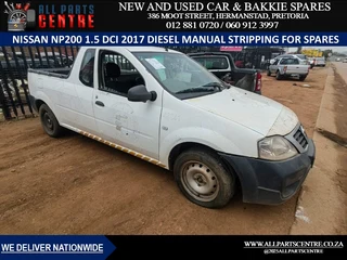 Stripping for Spares: 2017 Nissan NP200 1.5 DCI Diesel Manual