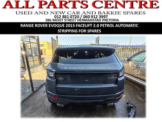 Range Rover Evoque 2015 Facelift 2.0 Petrol Automatic – Stripping for Spares