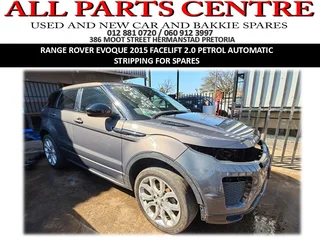 Range Rover Evoque 2015 Facelift 2.0 Petrol Automatic – Stripping for Spares