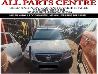 Nissan NP200 1.5 DCI 2019 diesel manual now stripping for spares