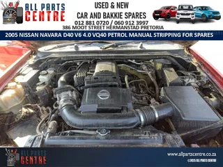 Stripping for Spares Nissan Navara D40 2005 VQ40 V6 4.0 petrol manual