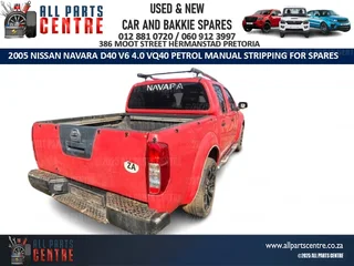 Stripping for Spares Nissan Navara D40 2005 VQ40 V6 4.0 petrol manual