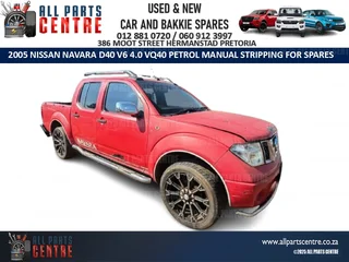 Stripping for Spares Nissan Navara D40 2005 VQ40 V6 4.0 petrol manual