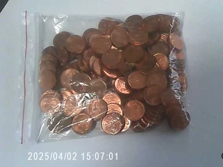 Coins - SA -200 x 1c lot.