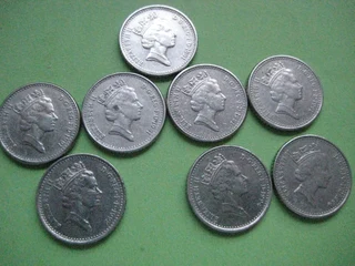 Coins - UK 5 pence
