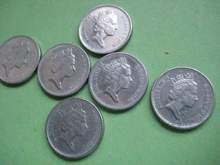 Coins - UK 5 pence