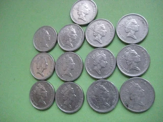 Coins - UK 5 pence