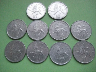 Coins - UK 10 pence