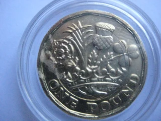 Coin -2016 UK 1 pound.